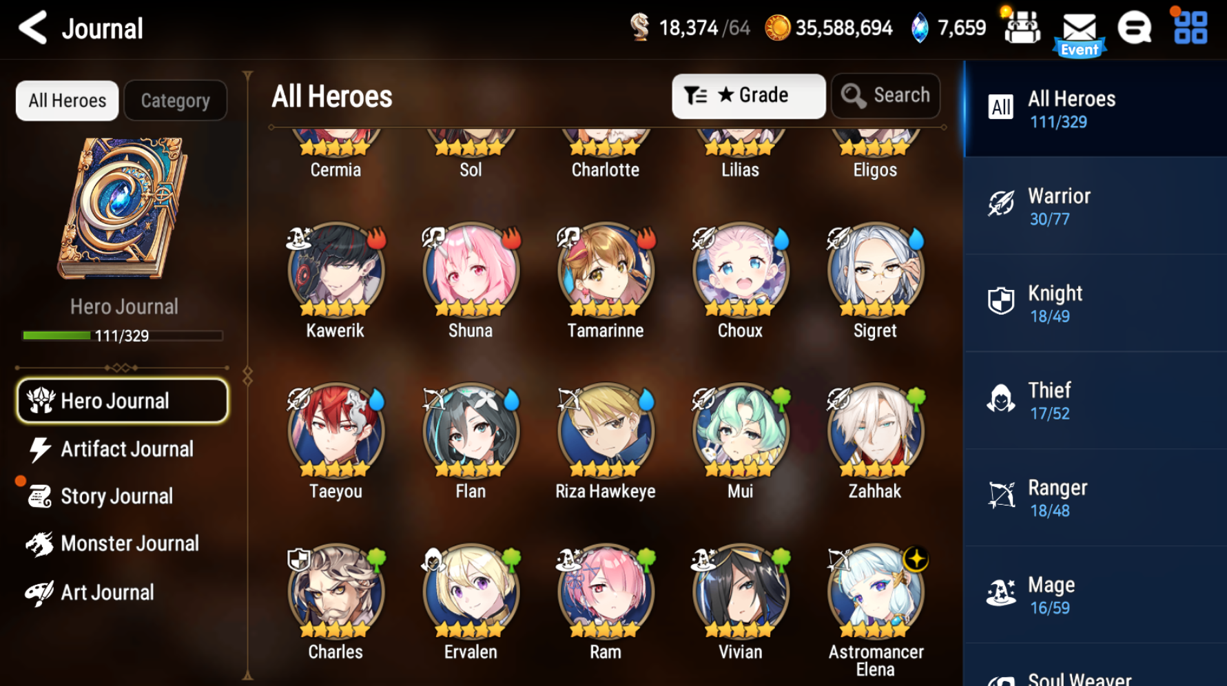 [GLOBAL][INSTANT] Epic 7 Seven Astromancer Elena Angel Angelica + 3100 Mystics ML pulls Starter Account-Mobile Games Starter