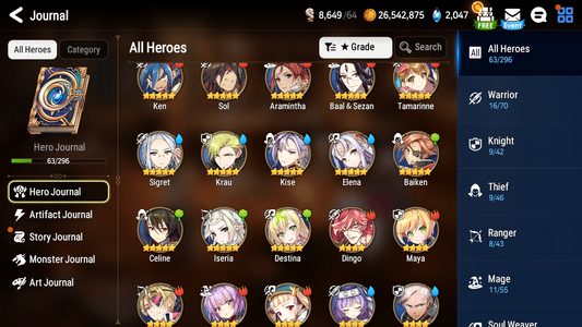 [GLOBAL][INSTANT] Epic 7 Seven Baiken Tamarinne + 60 skin tickets Aged Starter Account-Mobile Games Starter