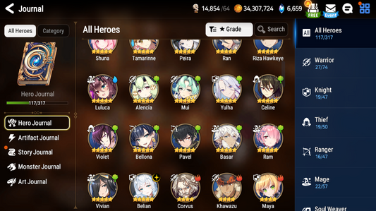 [Global][INSTANT]Epic 7 Seven Belian Angel Angelica + ML pulls + Name Starter Account-Mobile Games Starter