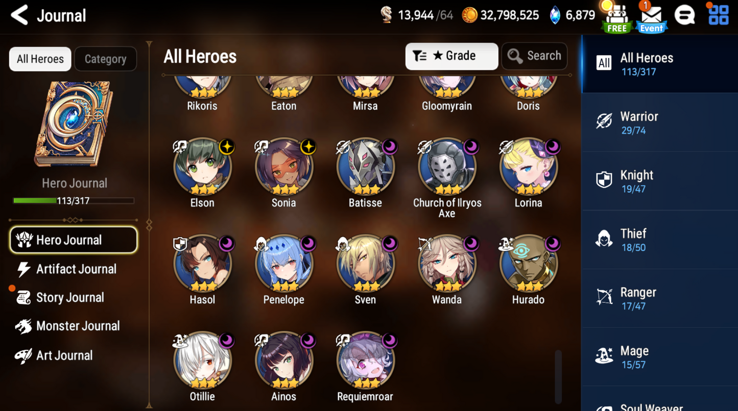 [Global][INSTANT] Epic 7 Seven Belian + mystics + Name Starter Account-Mobile Games Starter