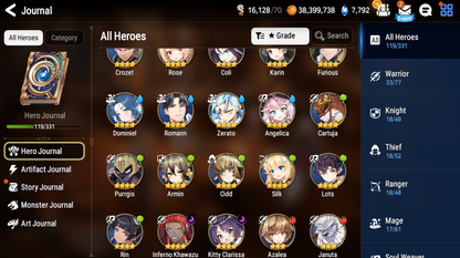 [Global][INSTANT] Epic 7 Seven Belian Top Model Luluca + Name Starter Account-Mobile Games Starter