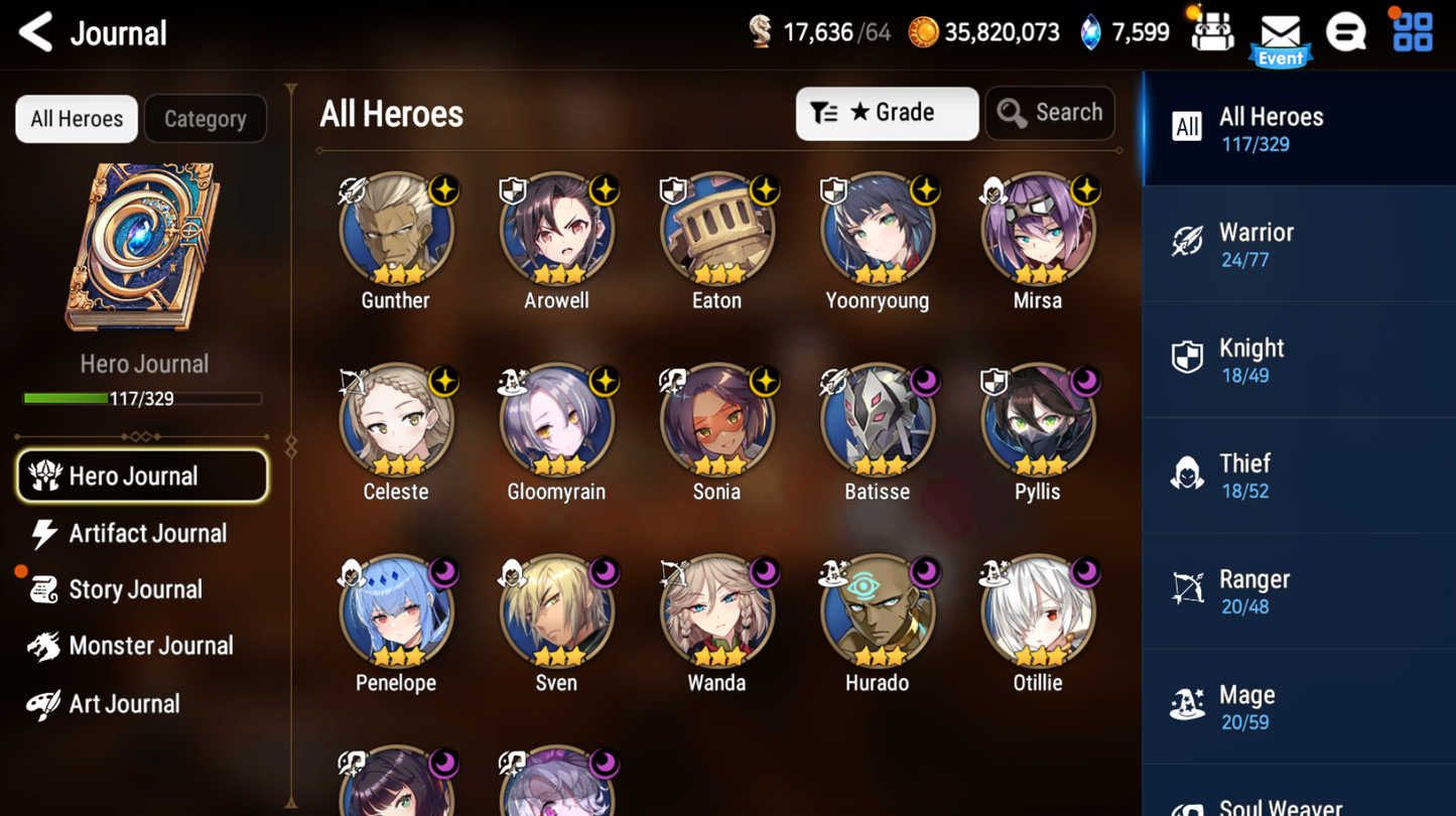 [GLOBAL][INSTANT] Epic 7 Seven Blood Moon Haste + 2900 Mystics ML pulls Starter Account-Mobile Games Starter