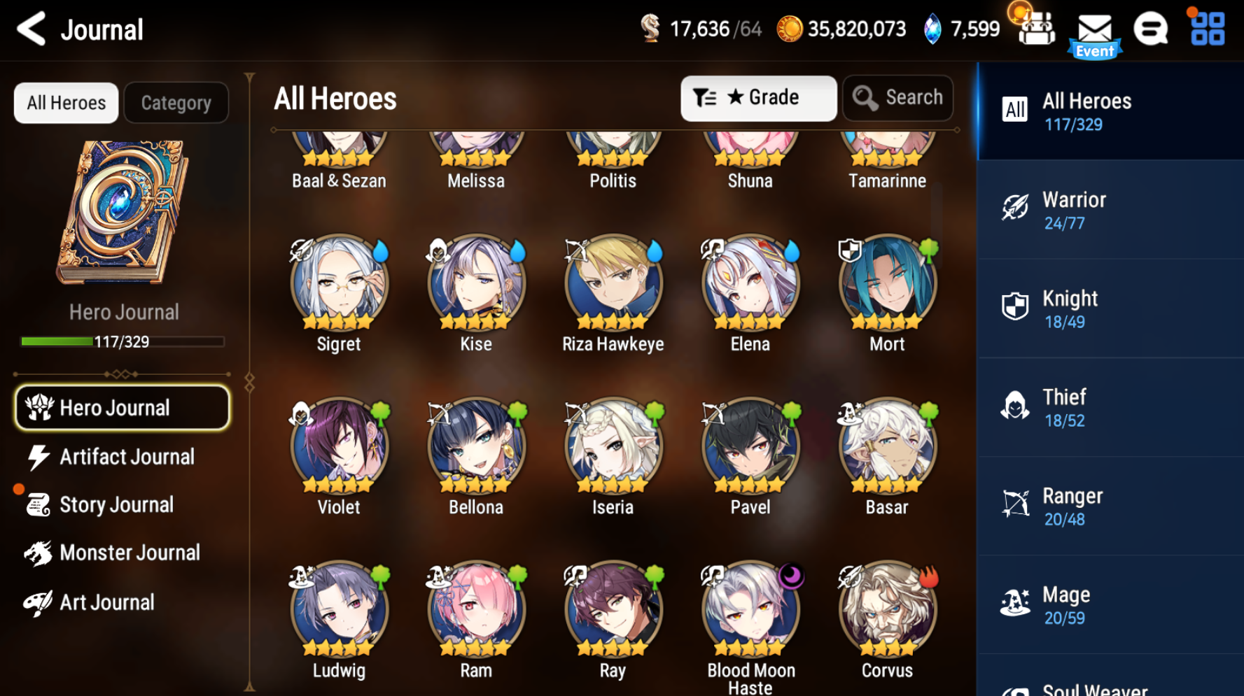 [GLOBAL][INSTANT] Epic 7 Seven Blood Moon Haste + 2900 Mystics ML pulls Starter Account-Mobile Games Starter