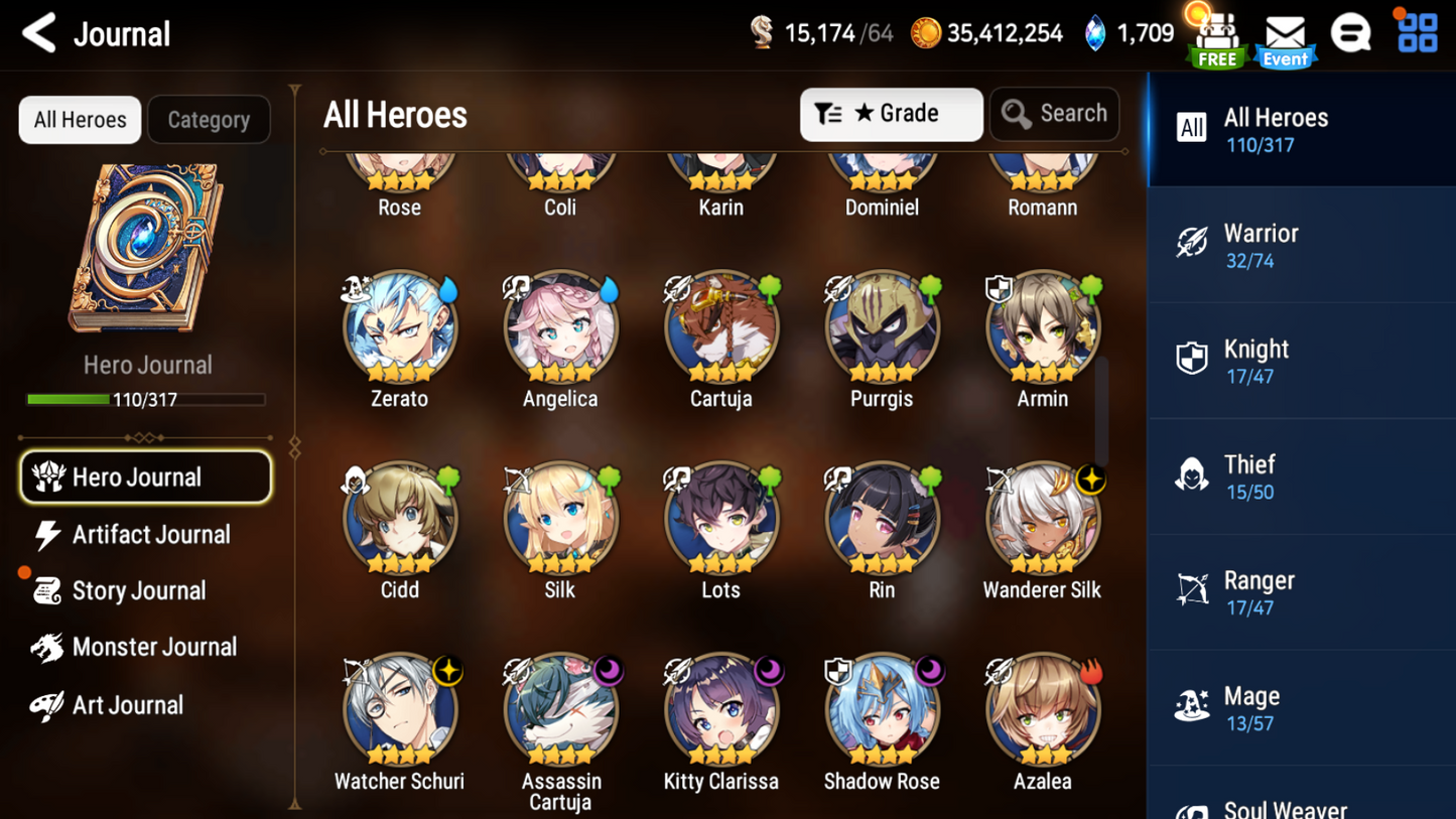 [Global][INSTANT]Epic 7 Seven Briar Witch Iseria Ocean Breeze Luluca+Artifact+Name Starter Account-Mobile Games Starter