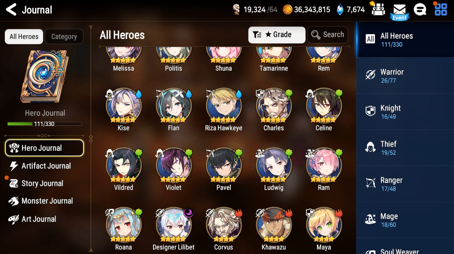 [GLOBAL][INSTANT] Epic 7 Seven Designer Lilibet + Rem + Mystics ML pulls Starter Account-Mobile Games Starter