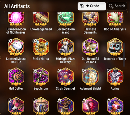 [GLOBAL][INSTANT] Epic 7 Seven Empyrean Ilynav Frida+art Vivian Angel Angelica + 25ML pulls + Name Starter Account-Mobile Games Starter