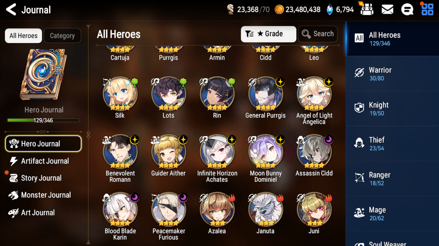 [GLOBAL][INSTANT] Epic 7 Seven Empyrean Ilynav + ML pulls +Name Starter Account-Mobile Games Starter