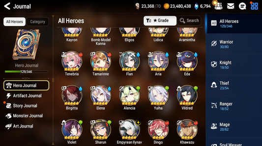 [GLOBAL][INSTANT] Epic 7 Seven Empyrean Ilynav + ML pulls +Name Starter Account-Mobile Games Starter