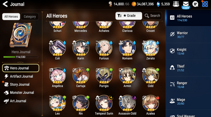 [GLOBAL][INSTANT] Epic 7 Seven Fairytale Tenebira Solitaria of the Snow + Mystics ML pulls Starter Account-Mobile Games Starter