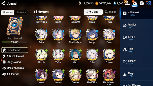 [GLOBAL][INSTANT] Epic 7 Seven Festive Eda Maid Chloe Martial Artist Ken + ML pulls Starter Account-Mobile Games Starter