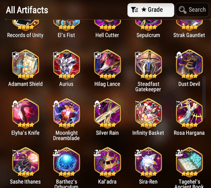 [GLOBAL][INSTANT] Epic 7 Seven Frida Ambitious Tywin + 22ML pulls 2900 mystics + Name Starter Account-Mobile Games Starter