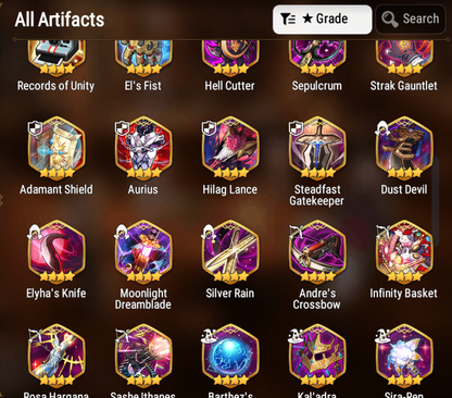 [GLOBAL][INSTANT] Epic 7 Seven Frida Death Dealer Ray + 26ML 2500 mystics pulls + Name Starter Account-Mobile Games Starter