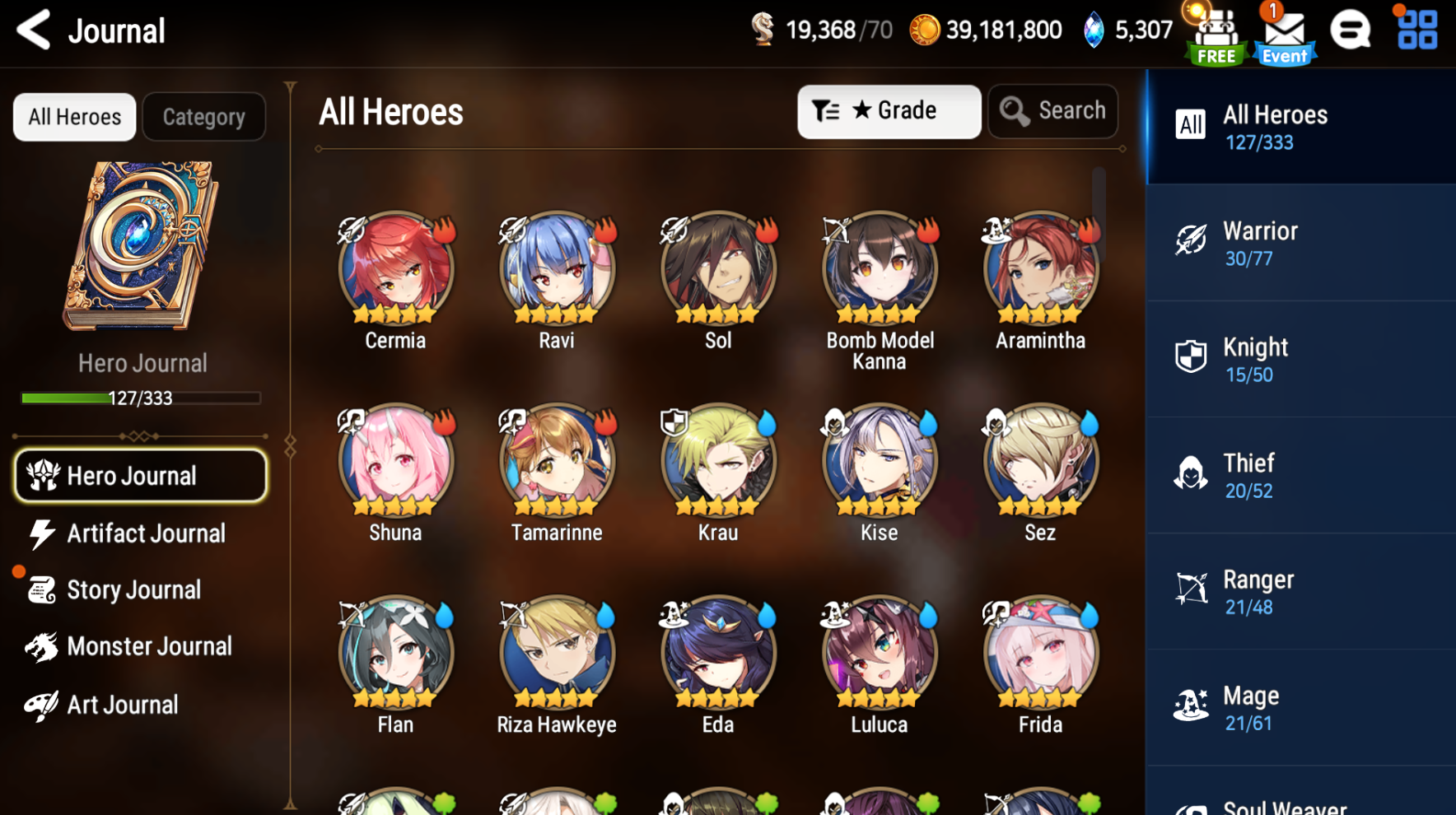 [GLOBAL][INSTANT] Epic 7 Seven Frida Designer Lilibet Angel Angelica + 29ML 2700 mystics pulls + Name Starter Account-Mobile Games Starter