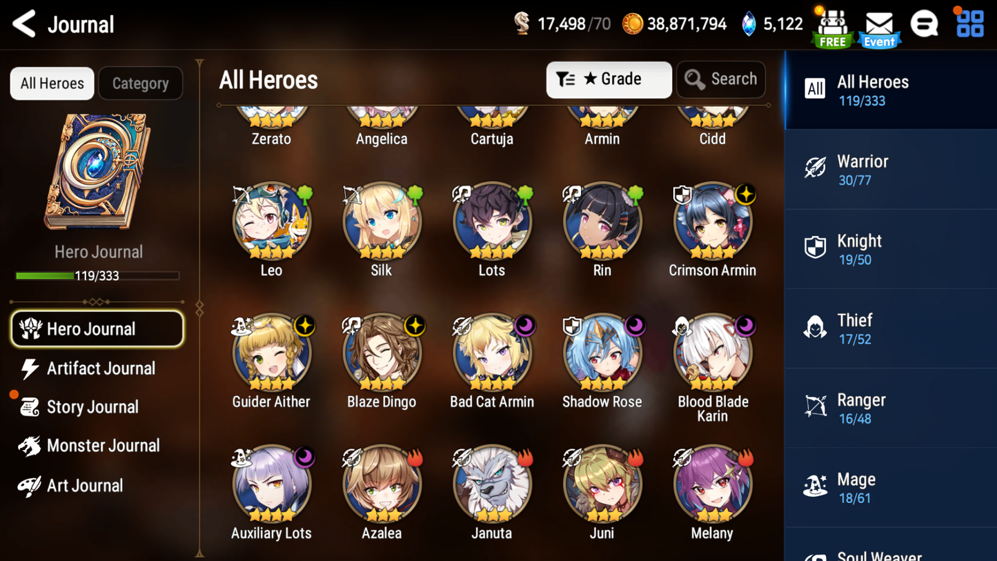 [GLOBAL][INSTANT] Epic 7 Seven Frida+art Mediator Kawerik + 26ML 2400 mystics pulls + Name Starter Account-Mobile Games Starter