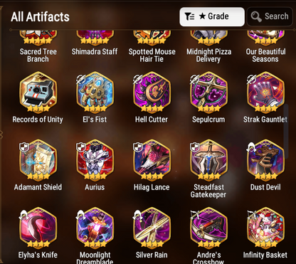 [GLOBAL][INSTANT] Epic 7 Seven Frida+art Mediator Kawerik + 26ML 2400 mystics pulls + Name Starter Account-Mobile Games Starter