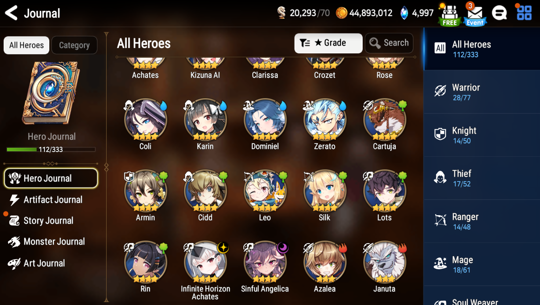 [GLOBAL][INSTANT] Epic 7 Seven Frida+art Top Model Luluca + 31ML pulls Starter Account-Mobile Games Starter