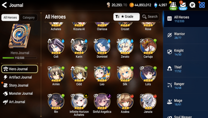 [GLOBAL][INSTANT] Epic 7 Seven Frida+art Top Model Luluca + 31ML pulls Starter Account-Mobile Games Starter