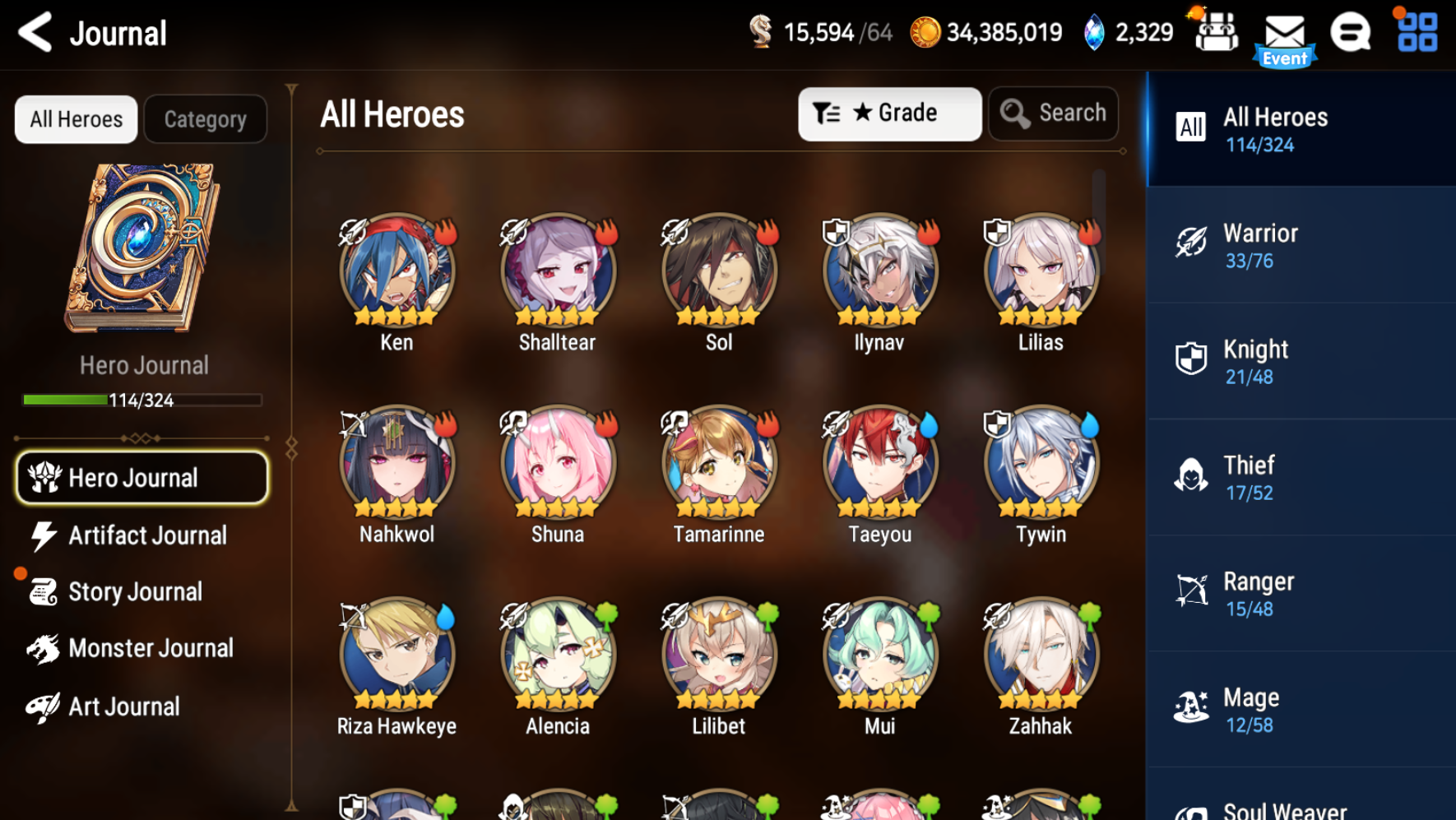 [GLOBAL][INSTANT] Epic 7 Last Rider Krau Maid Chloe+ Albedo+Shalltear+artifact + ML pulls + Name Starter Account Ovelord-Mobile Games Starter