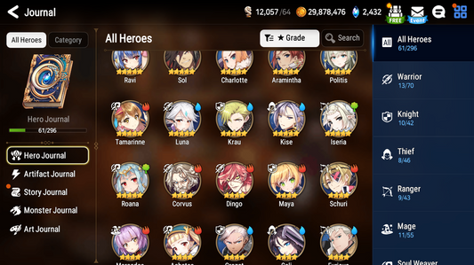 [Global][INSTANT] Epic 7 Seven Luna Tamarinne + ML pulls + 60 skin tickets Aged Starter Account-Mobile Games Starter