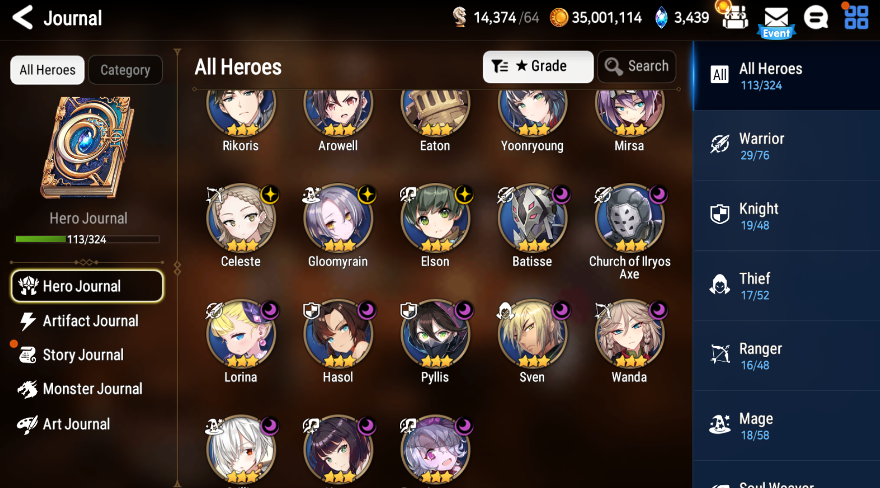 [GLOBAL][INSTANT] Epic 7 Maid Chloe+ Albedo+Shalltear+artifact + ML pulls + Name Starter Account Ovelord-Mobile Games Starter