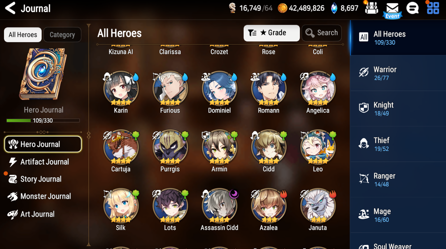 [GLOBAL][INSTANT] Epic 7 Seven Maid Chloe + Rem + Mystics ML pulls Starter Account-Mobile Games Starter