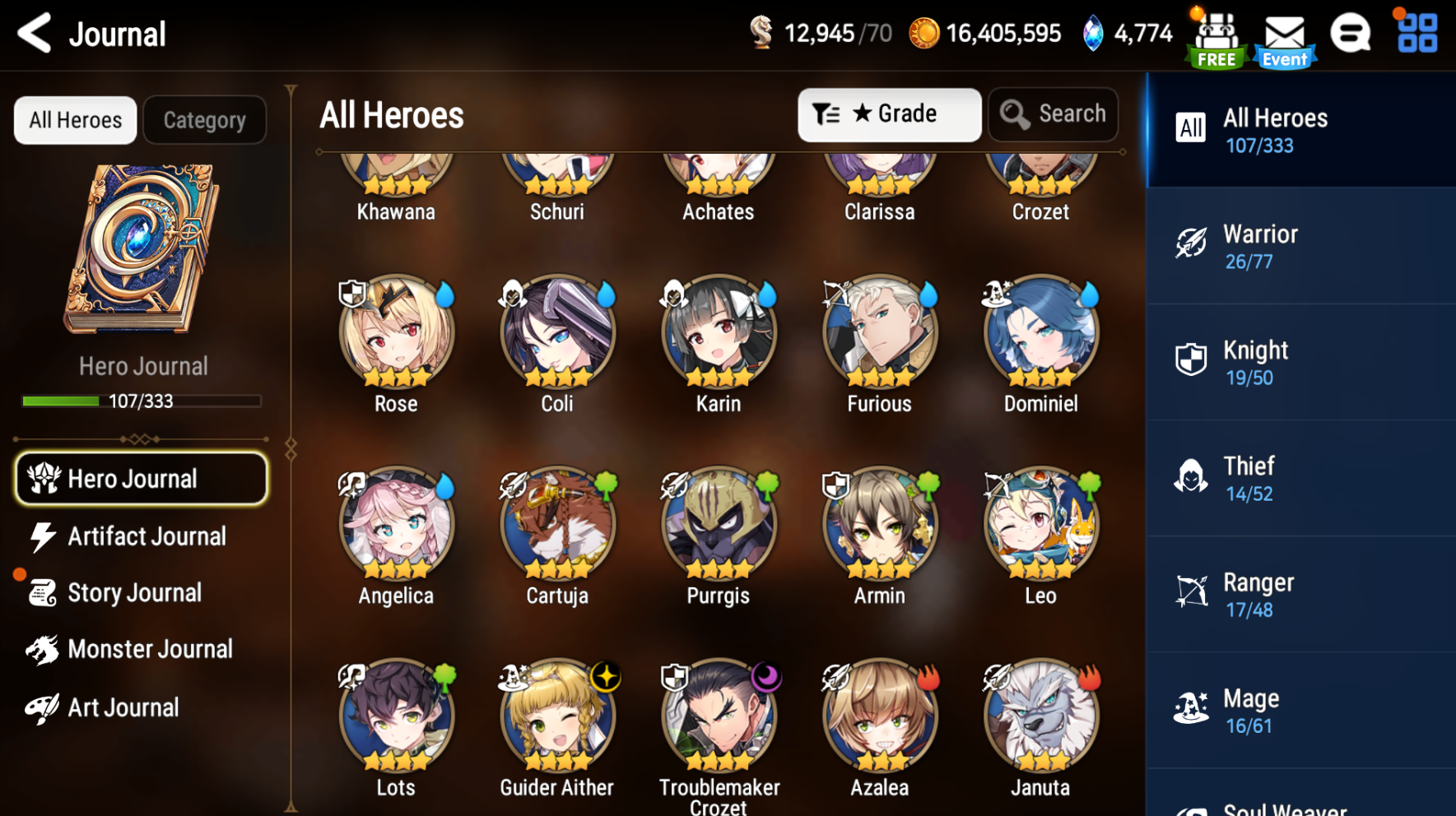 [GLOBAL][INSTANT] Epic 7 Seven Navy Captain Landy + ML pulls + Name Starter Account-Mobile Games Starter