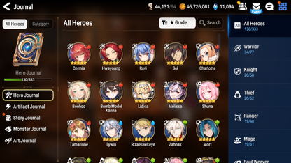 [GLOBAL][INSTANT] Epic 7 Seven New Moon Luna Apocalypse Ravi + 55ML pulls 11k skystones 2500 mystics+ Name Starter Account-Mobile Games Starter