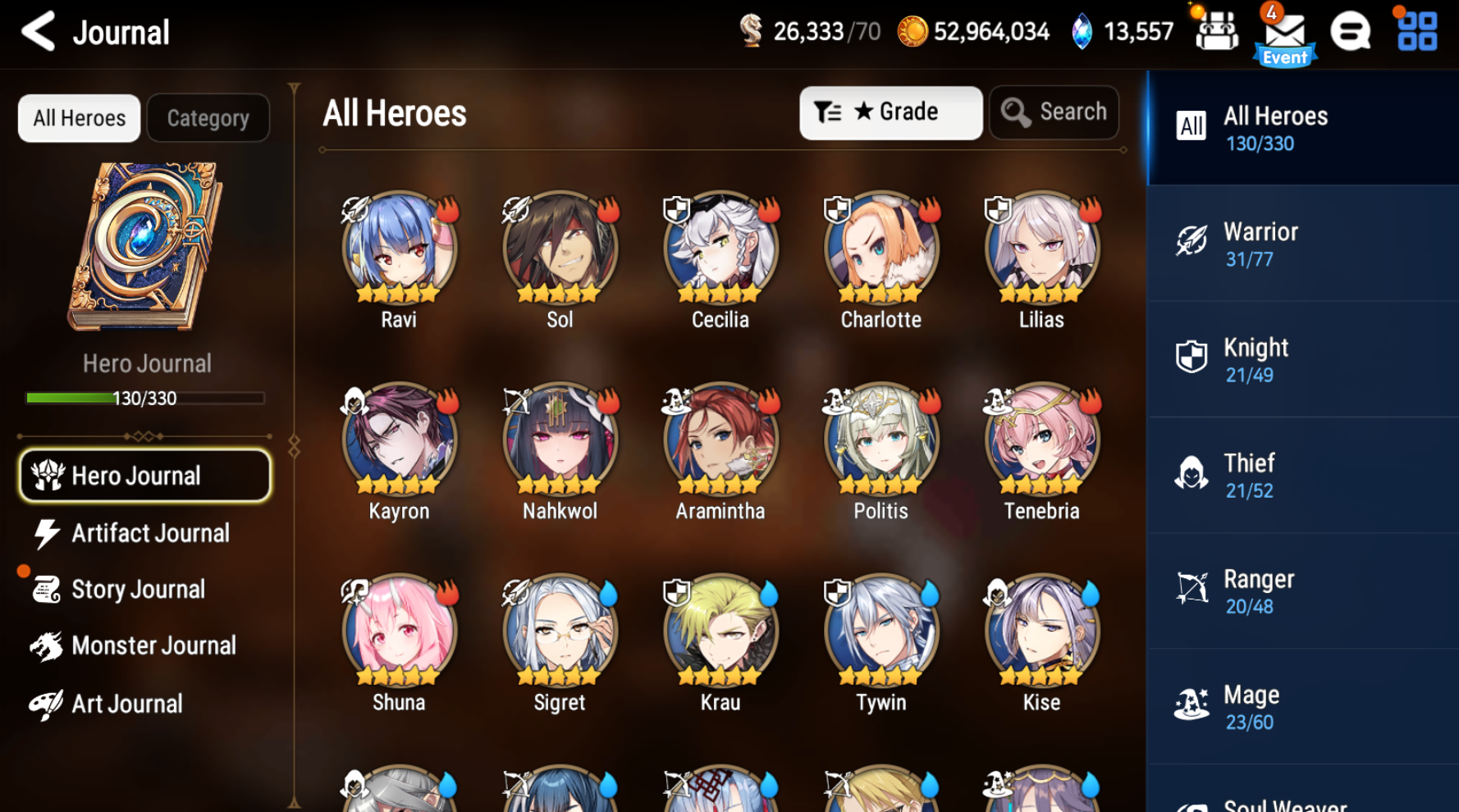 [GLOBAL][INSTANT] Epic 7 Seven New Moon Luna Apocalypse Ravi Cerise +12k Gems +39 ML pulls Starter Account-Mobile Games Starter