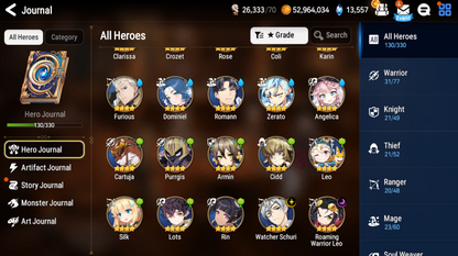 [GLOBAL][INSTANT] Epic 7 Seven New Moon Luna Apocalypse Ravi Cerise +12k Gems +39 ML pulls Starter Account-Mobile Games Starter