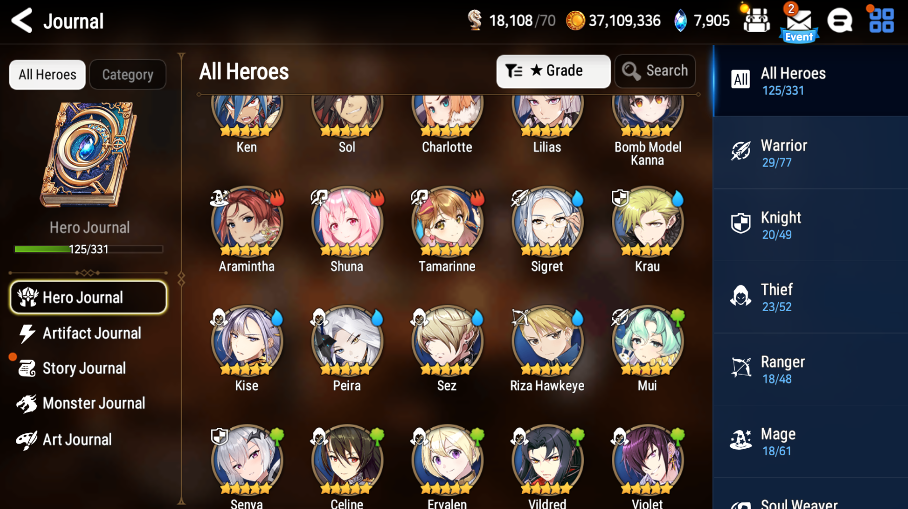 [GLOBAL][INSTANT] Epic 7 Seven New Moon Luna Blood Moon Haste + ML pulls + Name Starter Account-Mobile Games Starter