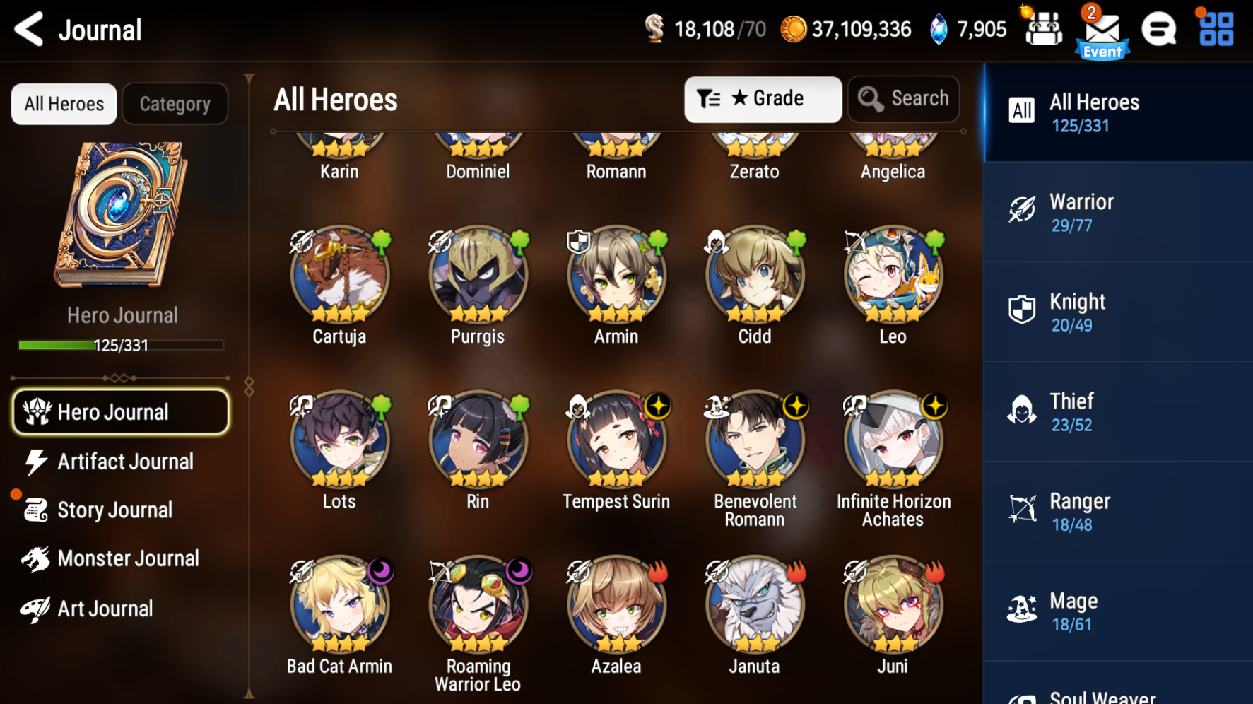 [GLOBAL][INSTANT] Epic 7 Seven New Moon Luna Blood Moon Haste + ML pulls + Name Starter Account-Mobile Games Starter