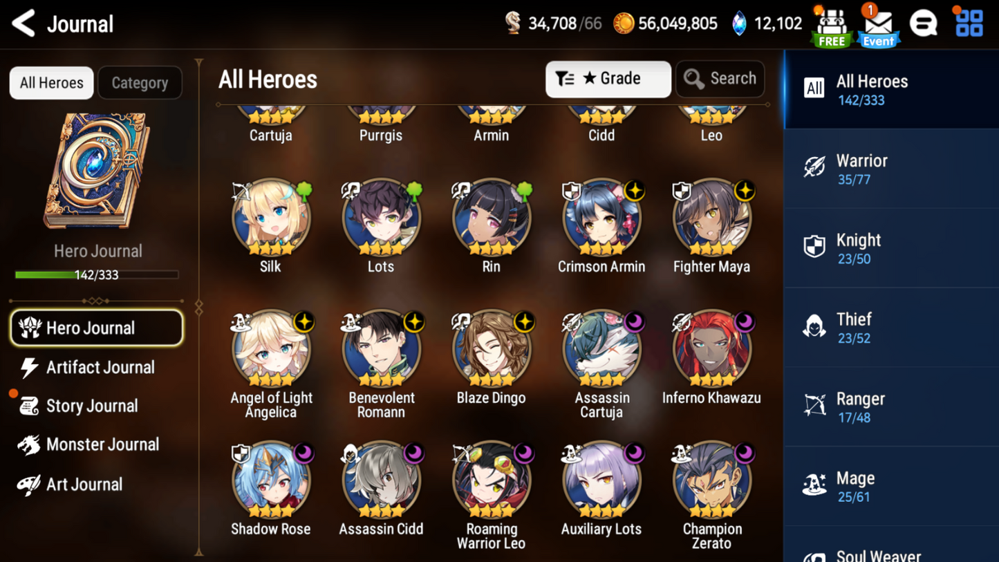 [GLOBAL][INSTANT] Epic 7 Seven New Moon Luna Fallen Cecilia Angel Angelica + 58ML pulls 11k skystones 2500 mystics+ Name Starter Account-Mobile Games Starter