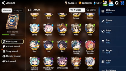 [Global][INSTANT] Epic 7 Seven New Moon Luna Little Queen Charlotte Byblis+art + Mystics+ Name Starter Account-Mobile Games Starter