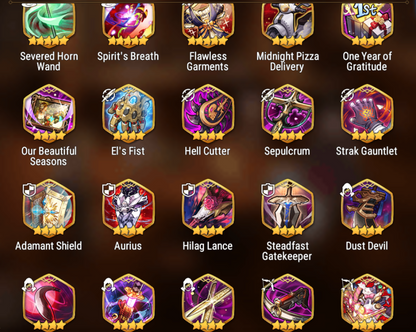 [GLOBAL][INSTANT] Epic 7 Seven New Moon Luna Lone Crescent Bellona Diene +13k Gems +38 ML pulls Starter Account-Mobile Games Starter