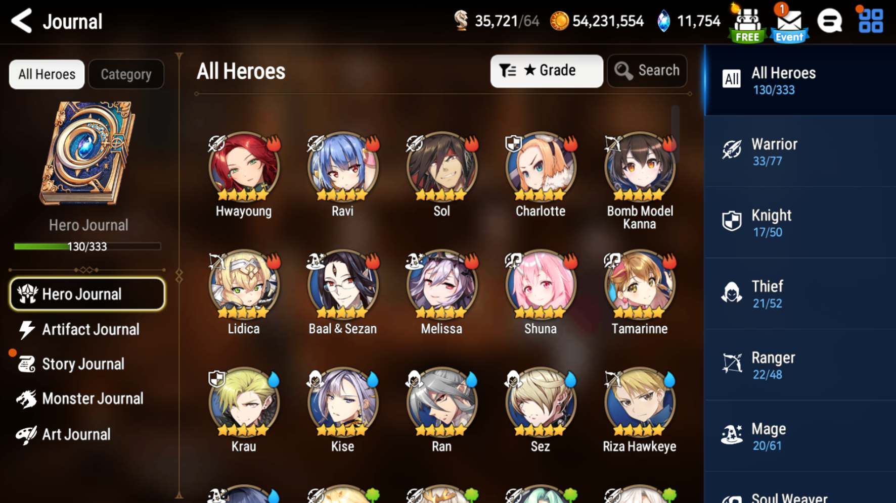 [GLOBAL][INSTANT] Epic 7 Seven New Moon Luna Pirate Captain Flan + 57ML pulls 11k skystones 2500 mystics+ Name Starter Account-Mobile Games Starter