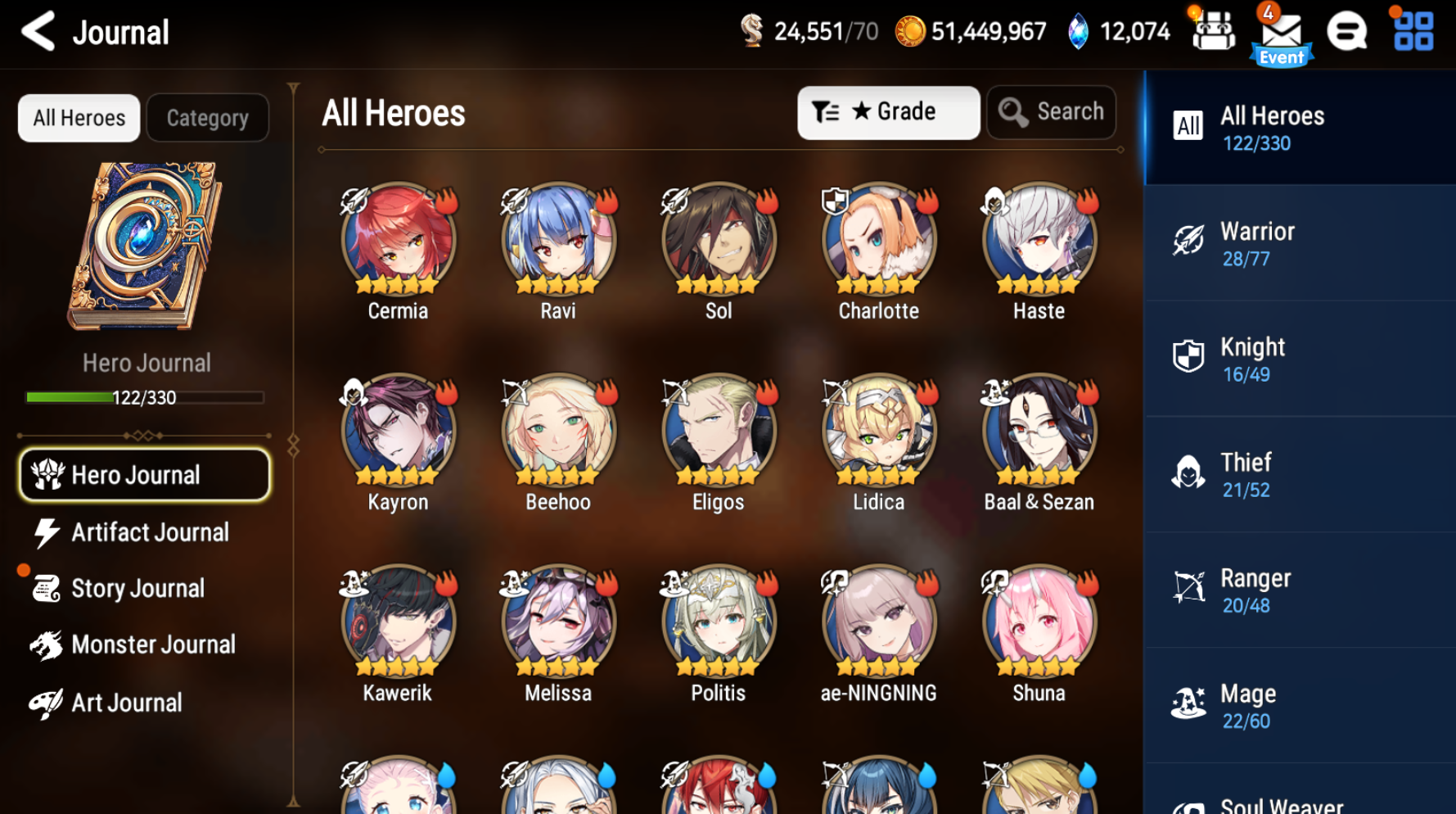 [GLOBAL][INSTANT] Epic 7 Seven New Moon Luna Remnant Violet Cerise AeNing Angel Angelica +12k Gems +32 ML pulls Starter Account-Mobile Games Starter