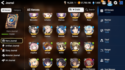 [GLOBAL][INSTANT] Epic 7 Seven New Moon Luna Top Model Luluca Jack + Mystics ML pulls Starter Account-Mobile Games Starter