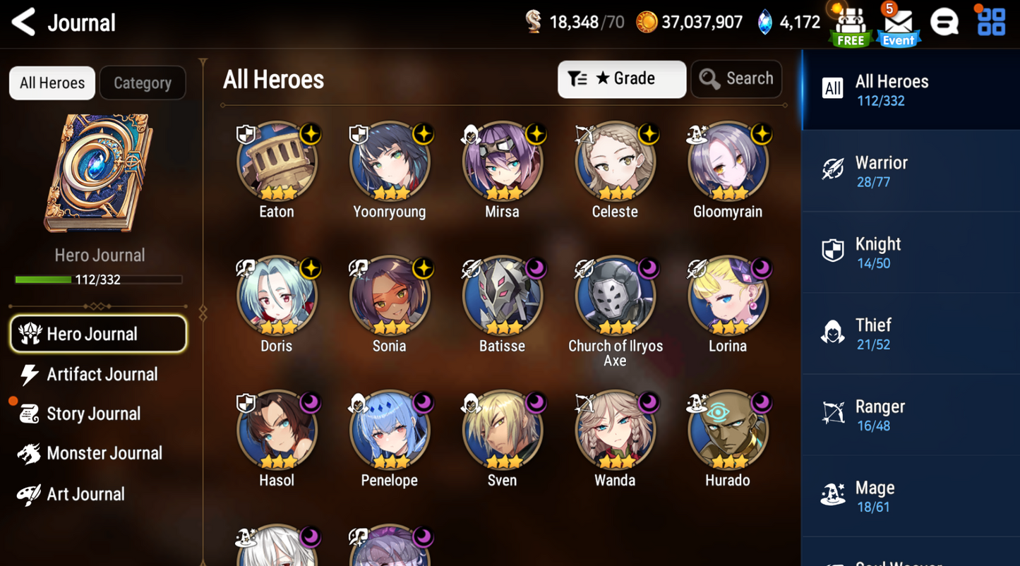 [Global][INSTANT] Epic 7 Seven Operator Sigret Byblis+art +Festive Eda + ML Mystics+ Name Starter Account-Mobile Games Starter