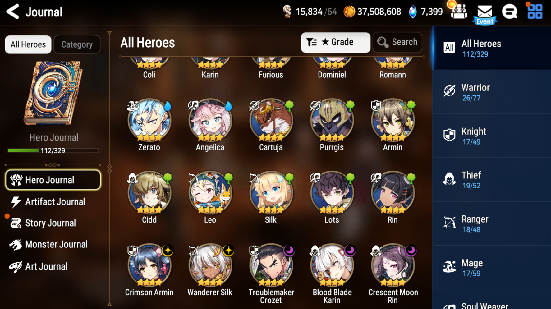 [GLOBAL][INSTANT] Epic 7 Seven Operator Sigret Jack + 2200 Mystics ML pulls Starter Account-Mobile Games Starter