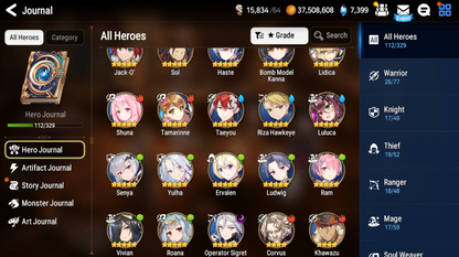 [GLOBAL][INSTANT] Epic 7 Seven Operator Sigret Jack + 2200 Mystics ML pulls Starter Account-Mobile Games Starter