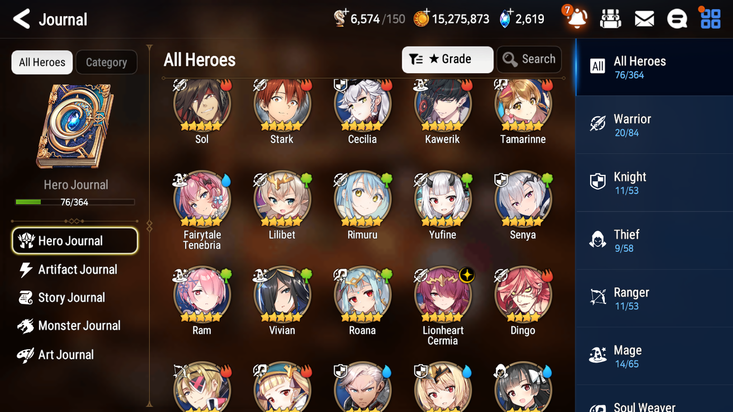 [GLOBAL][INSTANT] Epic 7 Seven Rimuru Fairytale Tenebria + ML pulls + 20 Speed + Name Starter Account-Mobile Games Starter