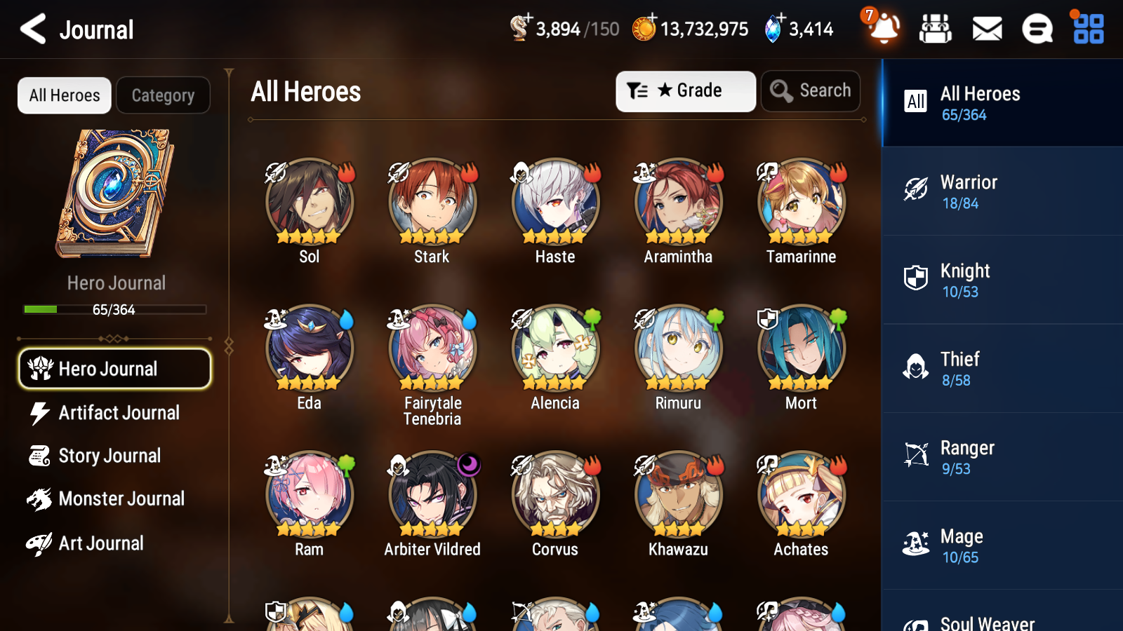 [GLOBAL][INSTANT] Epic 7 Seven Rimuru Fairytale Tenebria + ML pulls + 20 Speed + Name Starter Account-Mobile Games Starter