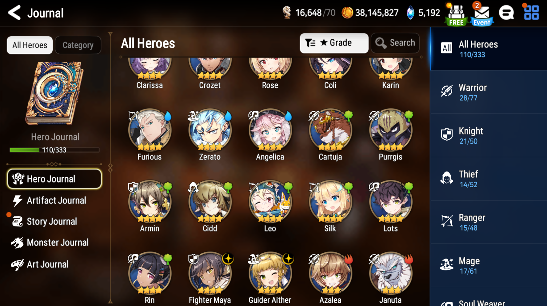 [GLOBAL][INSTANT] Epic 7 Seven Rimuru+artifact Milim Jack + Name Starter Account-Mobile Games Starter