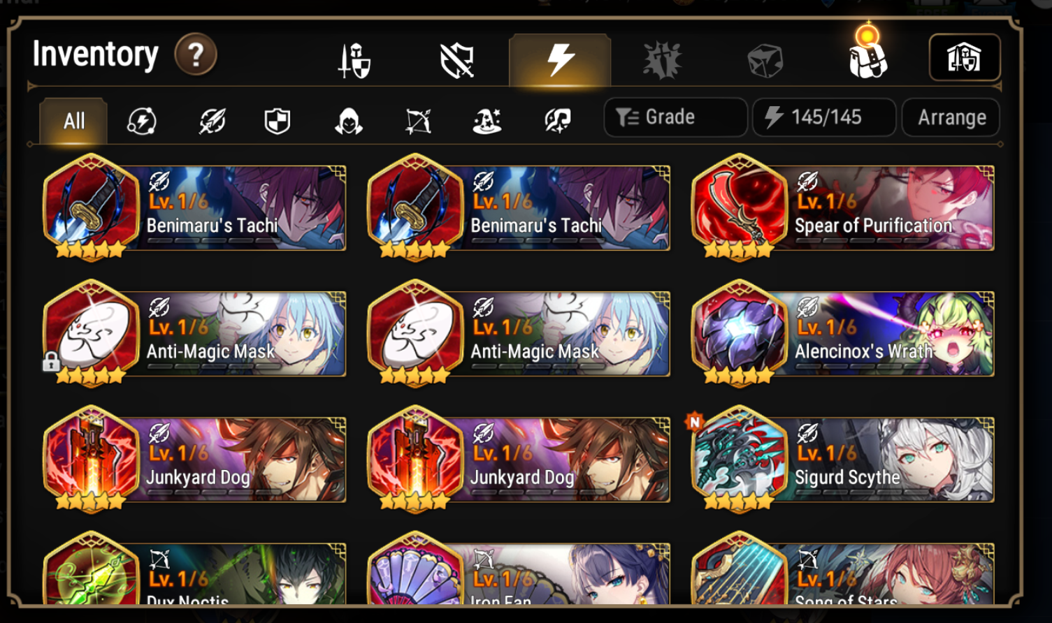 [Global][INSTANT]Epic 7 Seven Rimuru+artifact Milim Jack + Name Starter Account-Mobile Games Starter