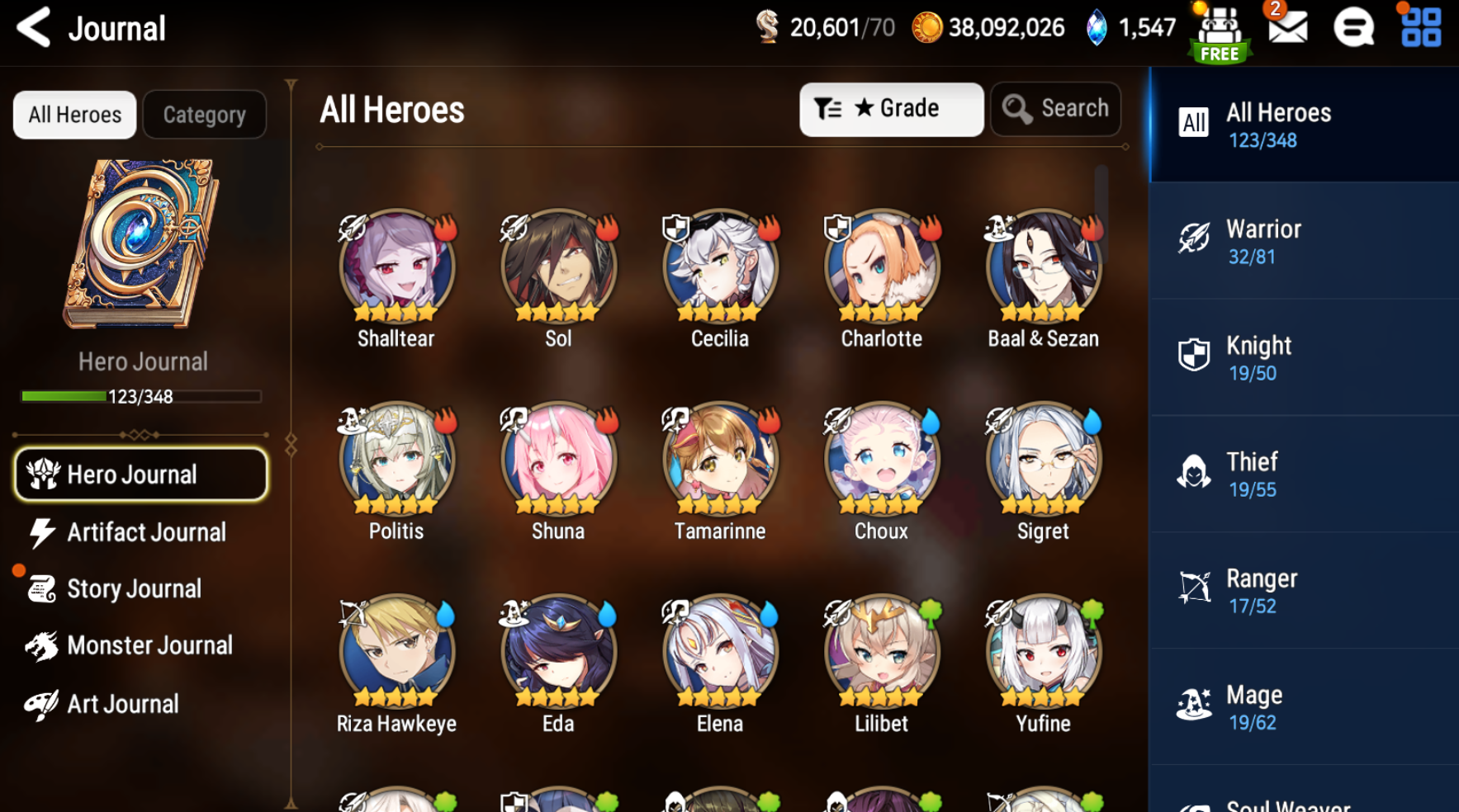[GLOBAL][INSTANT] Epic 7 Seven Ruele Mediator Kawerik + Albedo+artifact + Shalltear + ML pulls + Name Starter Account Ovelord-Mobile Games Starter