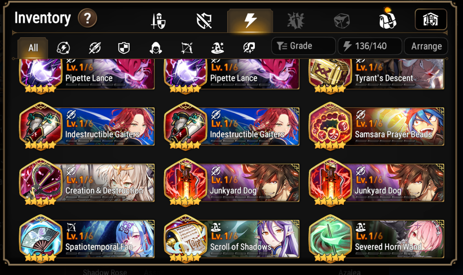 [GLOBAL][INSTANT] Epic 7 Ruele + Shalltear+artifact + ML pulls + Name Starter Account Ovelord-Mobile Games Starter