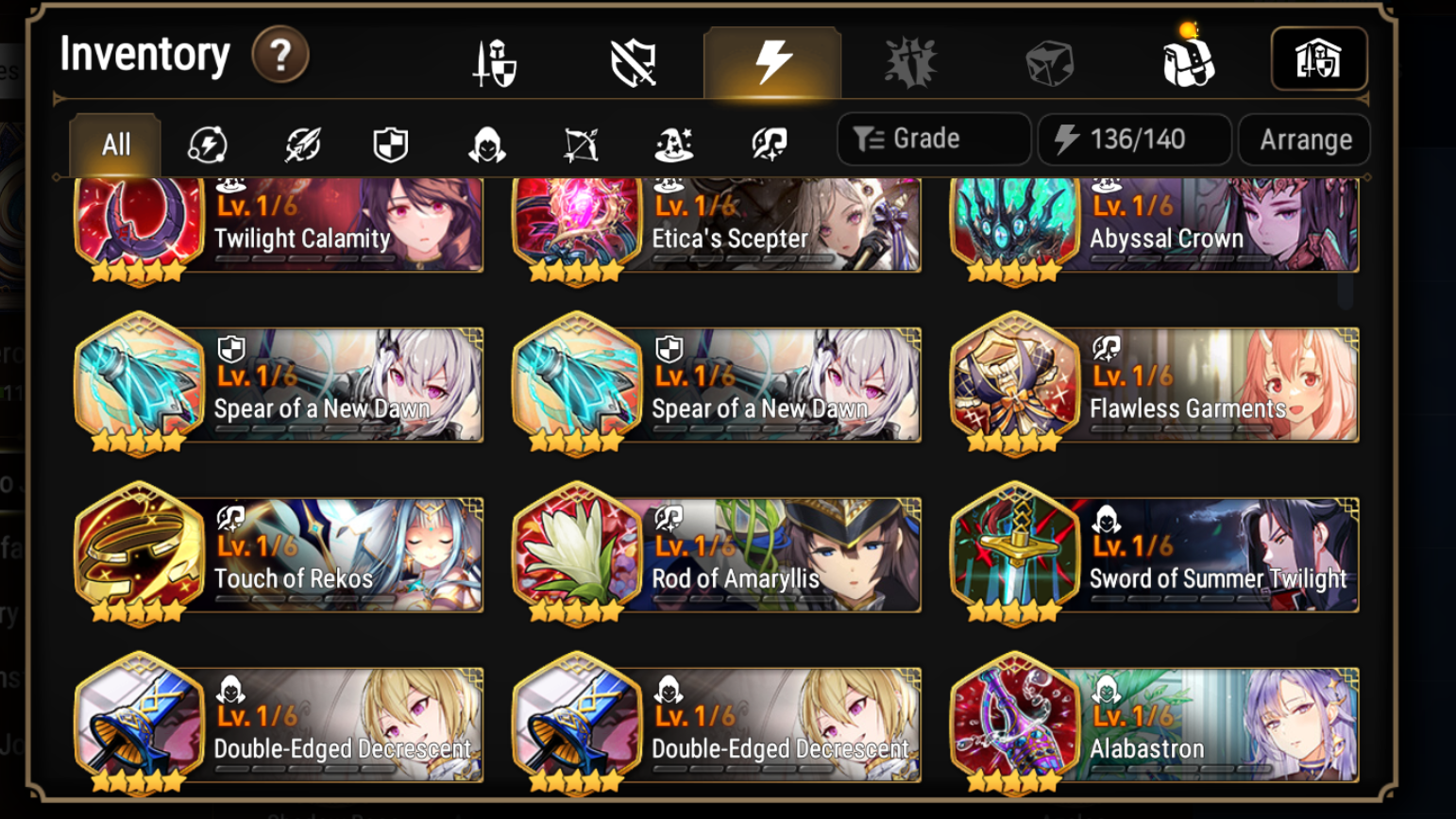 [GLOBAL][INSTANT] Epic 7 Ruele + Shalltear+artifact + ML pulls + Name Starter Account Ovelord-Mobile Games Starter