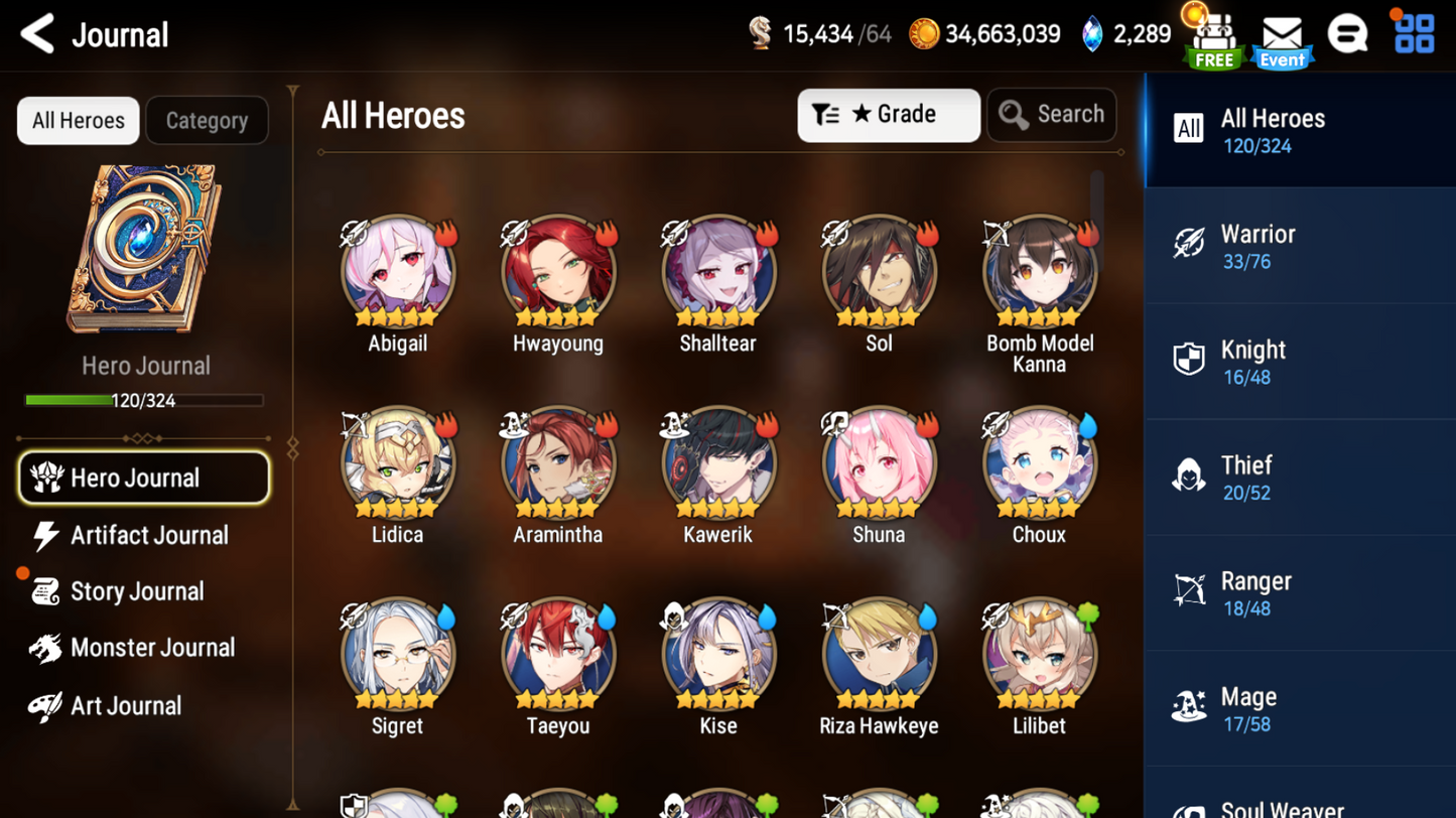 [GLOBAL][INSTANT] Epic 7 Sage Baal + Shalltear+artifact + ML pulls + Name Starter Account Ovelord-Mobile Games Starter