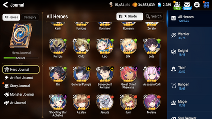 [GLOBAL][INSTANT] Epic 7 Sage Baal + Shalltear+artifact + ML pulls + Name Starter Account Ovelord-Mobile Games Starter