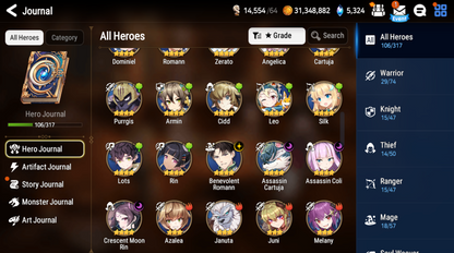 [Global][INSTANT]Epic 7 Seven Sylvan Sage Vivian Silver Blade Aramintha + Name Starter Account-Mobile Games Starter